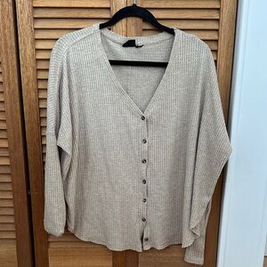 urban outfitters waffle button up